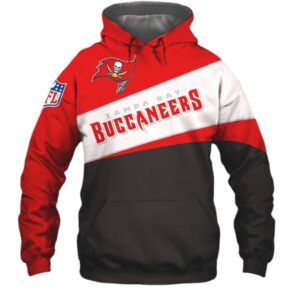 Official Tampa Bay Buccaneers Diagonal Stripe Hoodie