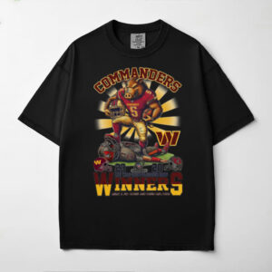 Official Washington Commanders NFC Wild Card Playoffs 2025 Winners Mascot Shirt