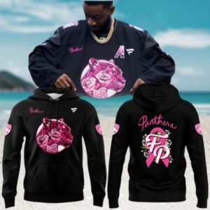Panthers Team Pink Football Fan Design Hoodie