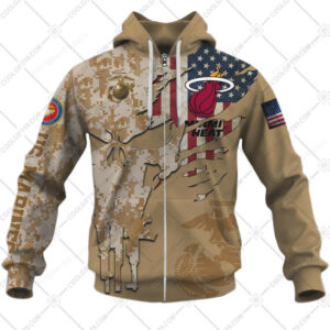 Patriotic Hoops USMC & NBA Collaboration Hoodie Patriotic Hoops USMC & NBA Collaboration Hoodie