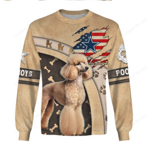 Patriotic Poodle Cowboys, Poodle Dog Lover's Country Style Shirt