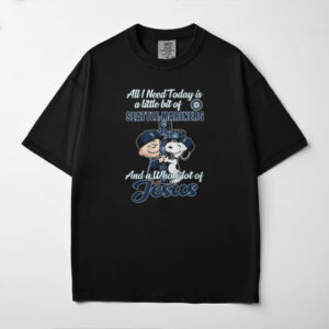 Peanuts Charlie Brown & Snoopy All I Need Today Seattle Mariners T Shirt Peanuts Charlie Brown & Snoopy All I Need Today Seattle Mariners T Shirt