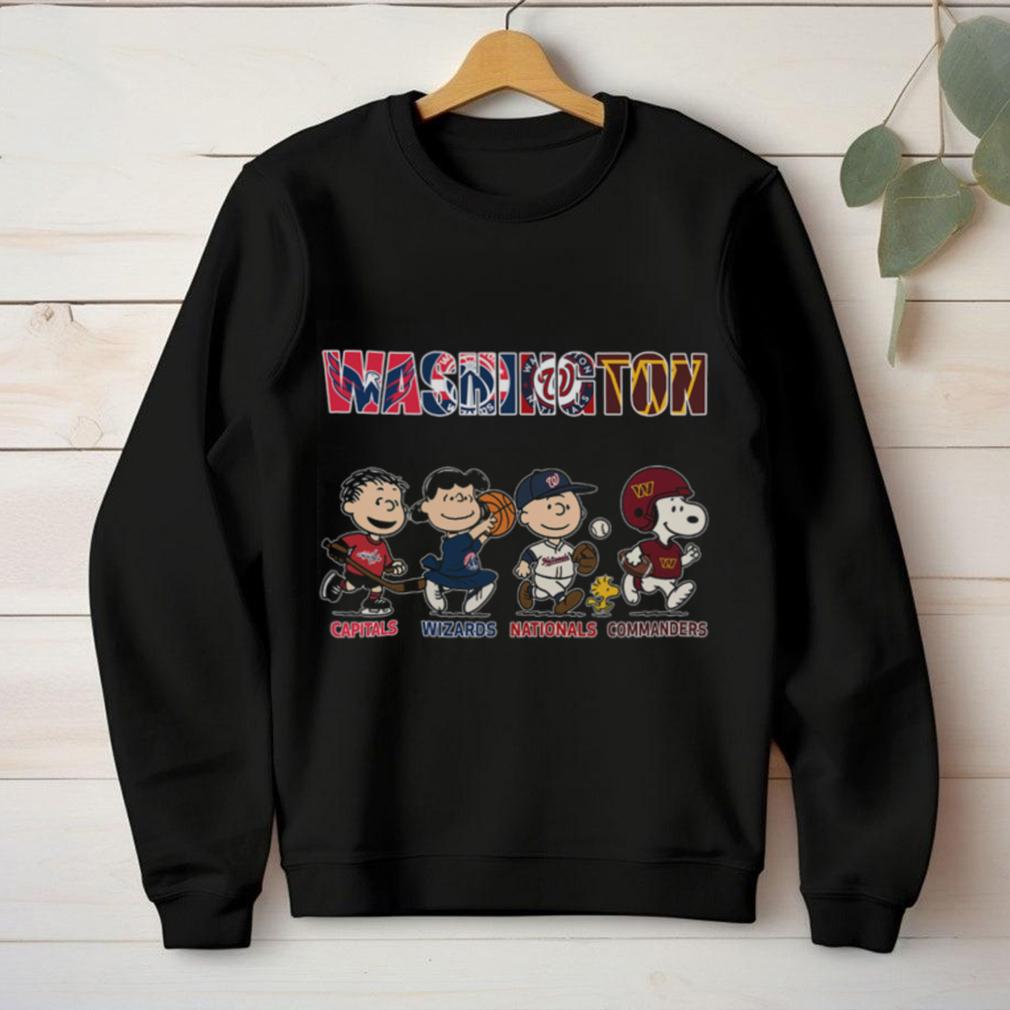 Peanuts Washington D.C. Sports Teams Crossover T Shirt Peanuts Washington D.C. Sports Teams Crossover T Shirt