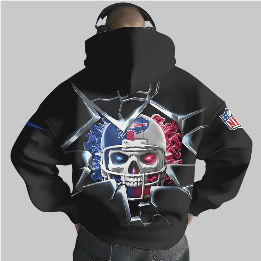 Personalized Buffalo Bills Cracked Wall Hoodie Personalized Buffalo Bills Cracked Wall Hoodie