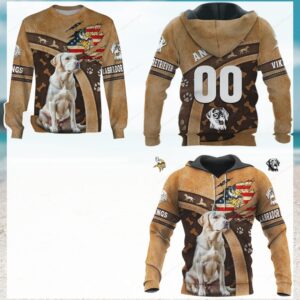 Personalized Labrador Retriever Vikings Hunting Camo 3D Print Hoodie Personalized Labrador Retriever Vikings Hunting Camo 3D Print Hoodie
