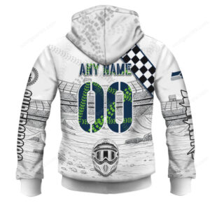 Personalized Seahawks Dirt Bike Jersey Style Hoodie & Shirt