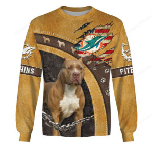 Pit Bull Pride Faux Leather & Chain Design HoodieShirt Pit Bull Pride Faux Leather & Chain Design HoodieShirt