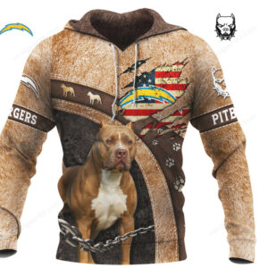 Pit Bull Pride Los Angeles Chargers Fan Hoodie