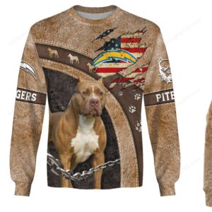 Pit Bull Pride Los Angeles Chargers Fan Hoodie