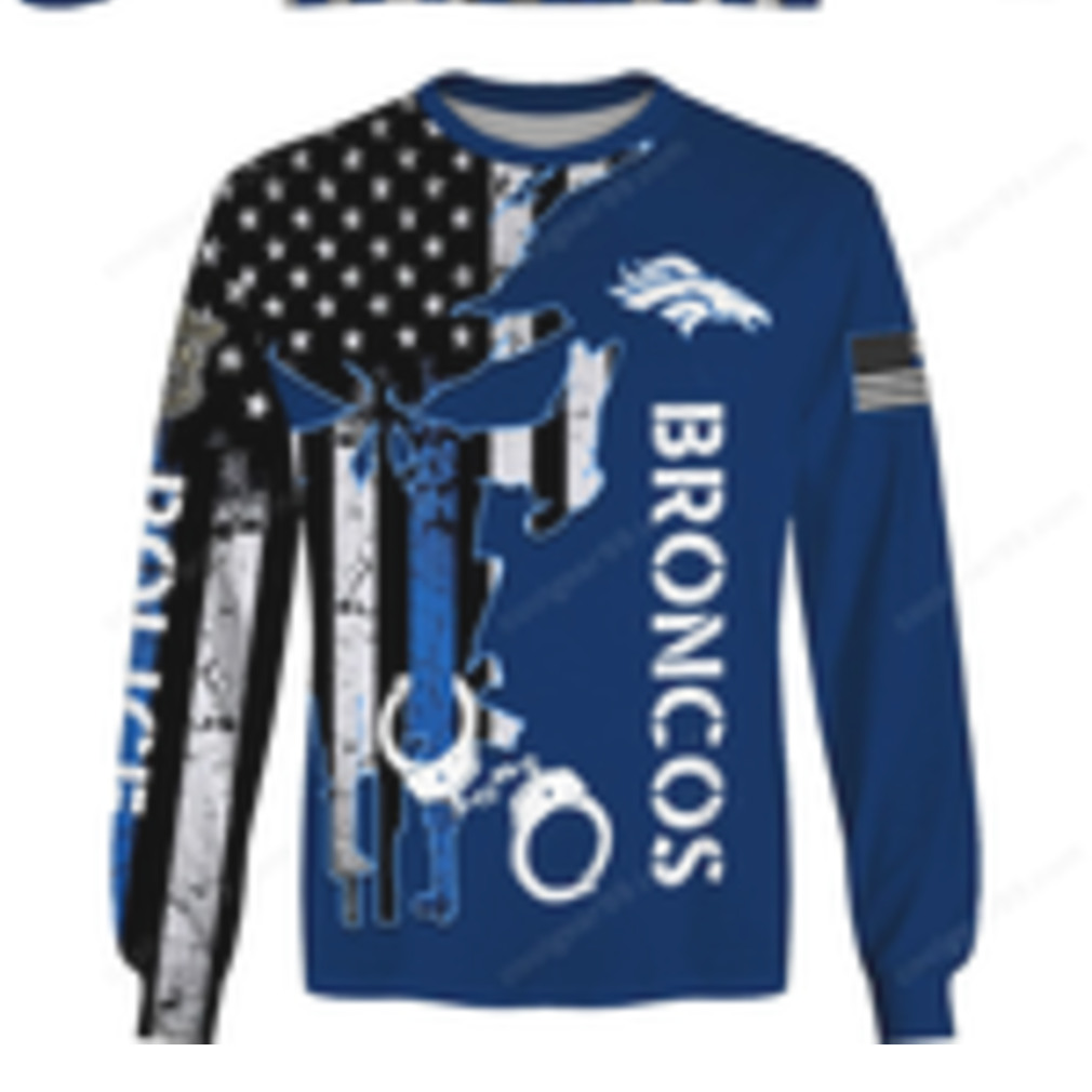 Police Official Denver Broncos Fan Hoodie Police Official Denver Broncos Fan Hoodie