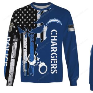 Police Support Chargers Themed Hoodie