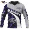 Custom Baltimore Ravens Faux Leather Hoodie Custom Baltimore Ravens Faux Leather Hoodie