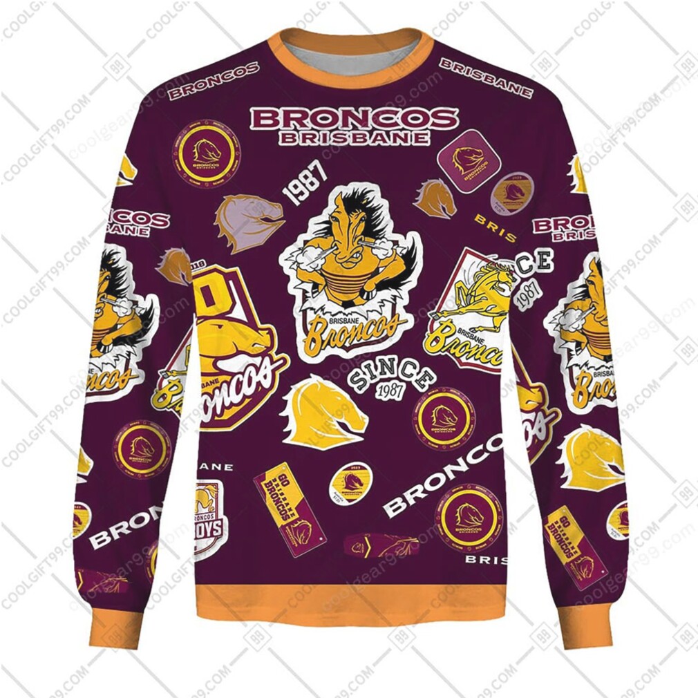 Official Brisbane Broncos Since 1987 Hoodie Official Brisbane Broncos Since 1987 Hoodie