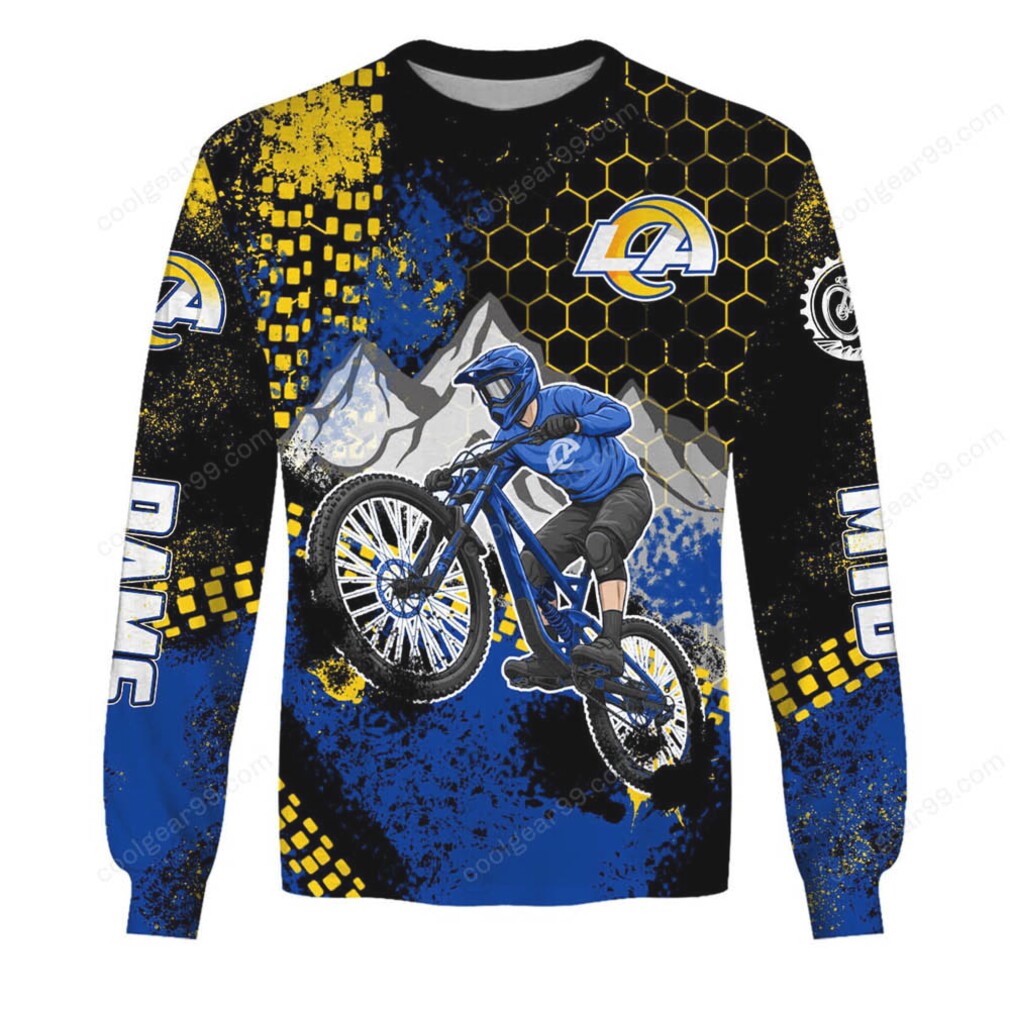 RAMS MTB Custom Print Long Sleeve Hoodie RAMS MTB Custom Print Long Sleeve Hoodie