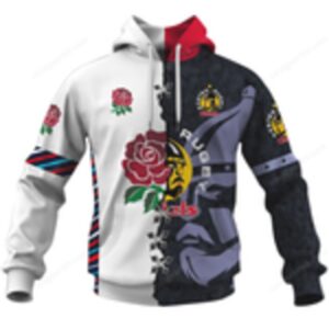 Red Rose & Rugby Emblem Pullover Super Bowl Fan Chiefs Hoodie Red Rose & Rugby Emblem Pullover Super Bowl Fan Chiefs Hoodie