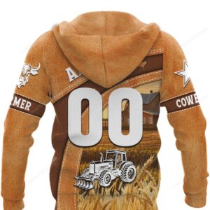 Rustic Cowboy, Farm Graphic Hoodie