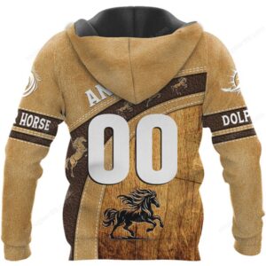Rustic Wood Grain Quarter Horse HoodieShirt