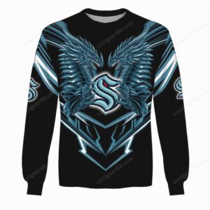 Seattle Kraken NHL Personalized Dragon Design Pullover Hoodie Seattle Kraken NHL Personalized Dragon Design Pullover Hoodie