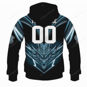 Seattle Kraken NHL Personalized Dragon Design Pullover Hoodie