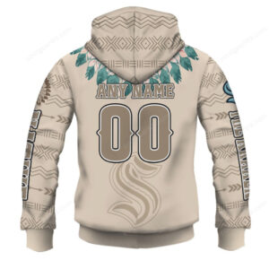 Seattle Kraken Native American Headdress Hoodie
