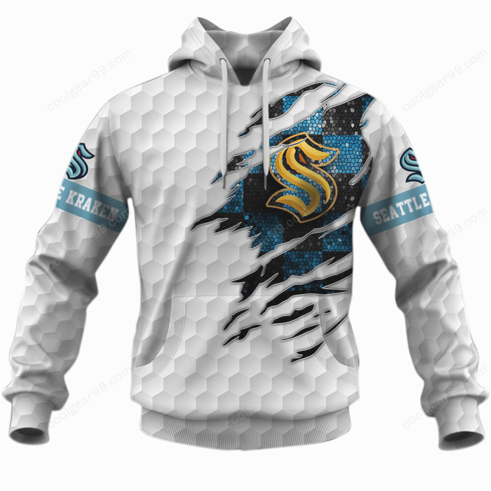 Seattle Kraken Ripped Logo honeycomb Pattern Performance Long Sleeve Shirt Seattle Kraken Ripped Logo honeycomb Pattern Performance Long Sleeve Shirt