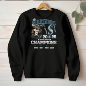 Seattle Mariners 2025 AL West Division Champions Proud Team T Shirt