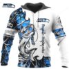 Customizable Seattle Seahawks Faux Leather Hoodie Customizable Seattle Seahawks Faux Leather Hoodie