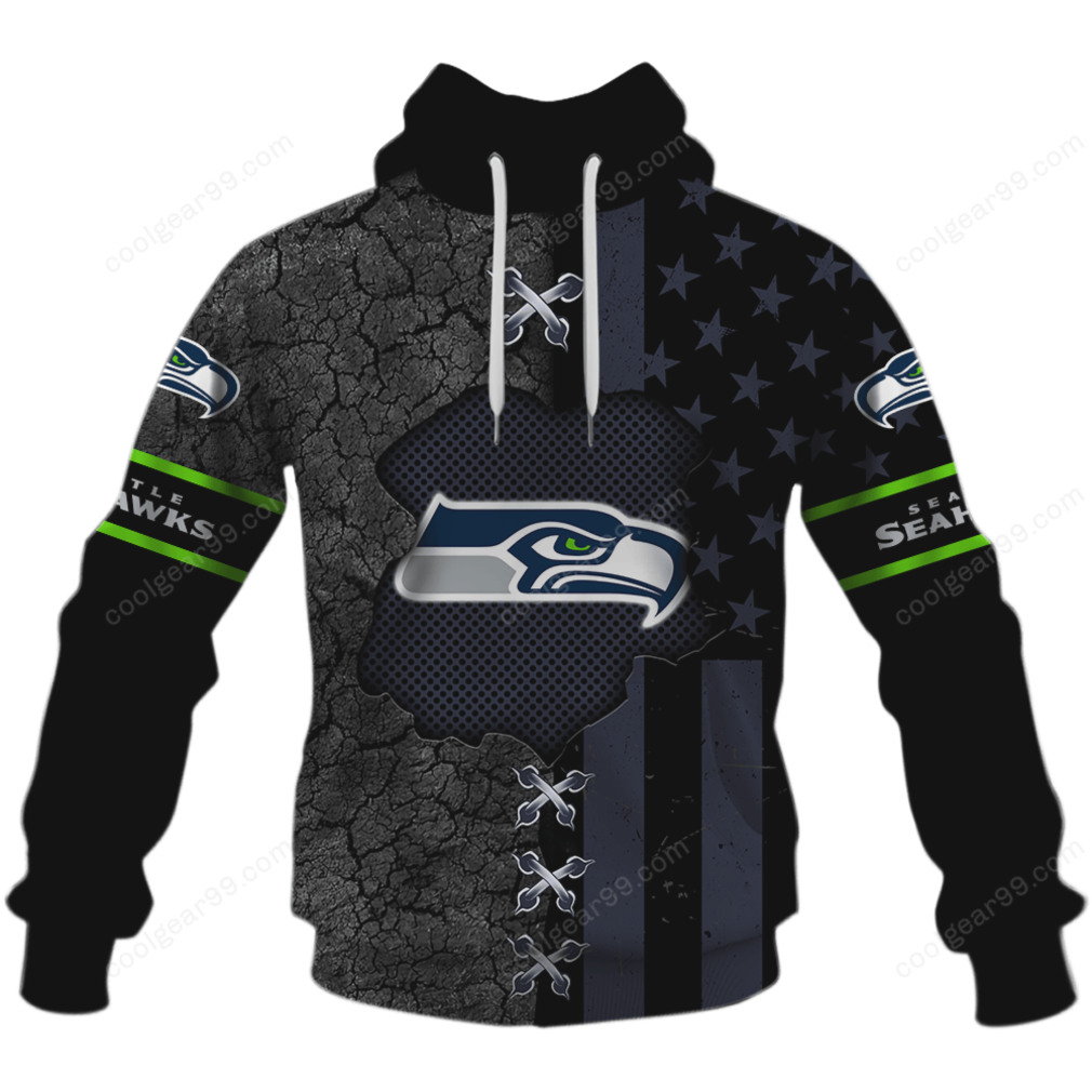 Seattle Seahawks Authentic Custom Game Day Pullover Shirt Seattle Seahawks Authentic Custom Game Day Pullover Shirt