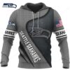 Custom Seattle Seahawks Deer Skull Camo Hoodie Custom Seattle Seahawks Deer Skull Camo Hoodie