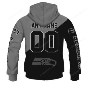 Seattle Seahawks Custom Name & Number Hoodie