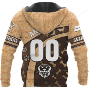 Seattle Seahawks Fan Golden Retriever Dog All Over Print Shirt