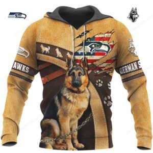 Seattle Seahawks German Shepherd Fan Hoodie Seattle Seahawks German Shepherd Fan Hoodie
