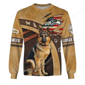 Seattle Seahawks German Shepherd Fan Hoodie