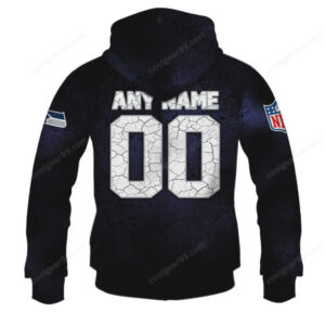 Seattle Seahawks I Bleed Blue & Green Custom Hoodie