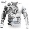Seattle Kraken Ripped Logo honeycomb Pattern Performance Long Sleeve Shirt Seattle Kraken Ripped Logo honeycomb Pattern Performance Long Sleeve Shirt