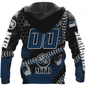 Seattle Seahawks MTB Mountain Biking Hoodie
