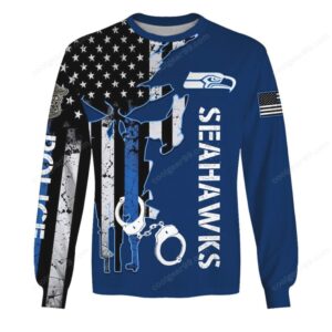 Seattle Seahawks Police Flag Hoodie