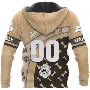 Seattle Seahawks Poodle 3D Graphic Hoodie