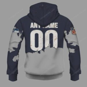 Seattle Seahawks Zombie Graphic Customizable Hoodie