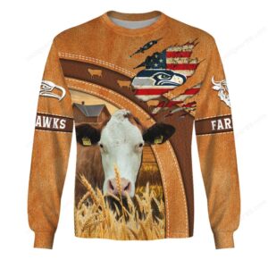 Seattle Seahawks themed Farmer Limited Edition Hoodie and Long Sleeve Shirt