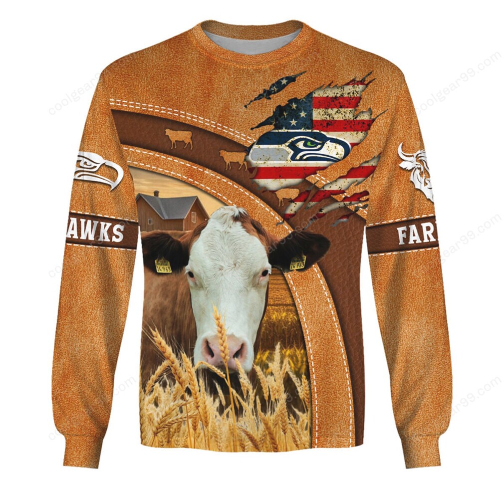 Seattle Seahawks themed Farmer Limited Edition Hoodie and Long Sleeve Shirt Seattle Seahawks themed Farmer Limited Edition Hoodie and Long Sleeve Shirt