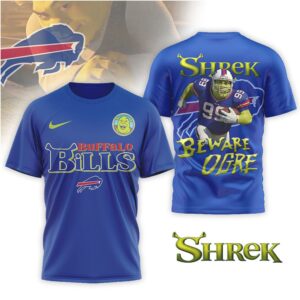 Shrek 99 Buffalo Bills Fan Gear Tee