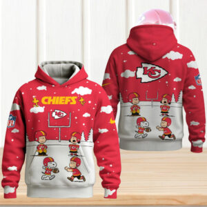 Snoopy & Friends Kansas City Chiefs Football Hoodie