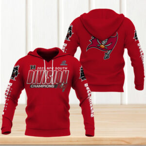Tampa Bay Buccaneers 2022 NFC South Division Champions 3D Hoodie Tampa Bay Buccaneers 2022 NFC South Division Champions 3D Hoodie