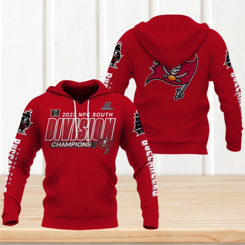 Tampa Bay Buccaneers 2022 NFC South Division Champions 3D Hoodie Tampa Bay Buccaneers 2022 NFC South Division Champions 3D Hoodie