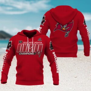 Tampa Bay Buccaneers 2022 NFC South Division Champions 3D Hoodie