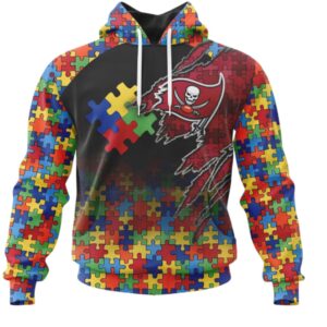 Tampa Bay Buccaneers Autism Awareness Custom Hoodie