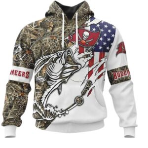 Tampa Bay Buccaneers Camo Fishing NFL Hoodie