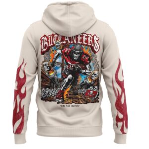 Tampa Bay Buccaneers Fire the Cannons Flame Fan Hoodie
