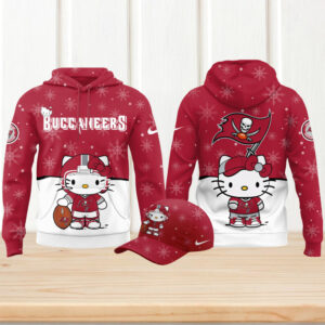 Tampa Bay Buccaneers Hello Kitty Holiday Spirit Hoodie Tampa Bay Buccaneers Hello Kitty Holiday Spirit Hoodie